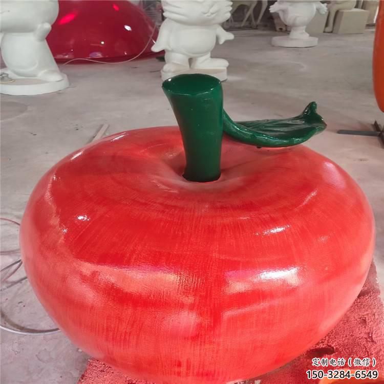 公園番茄雕塑 酒店門口雕塑 彩繪擺件