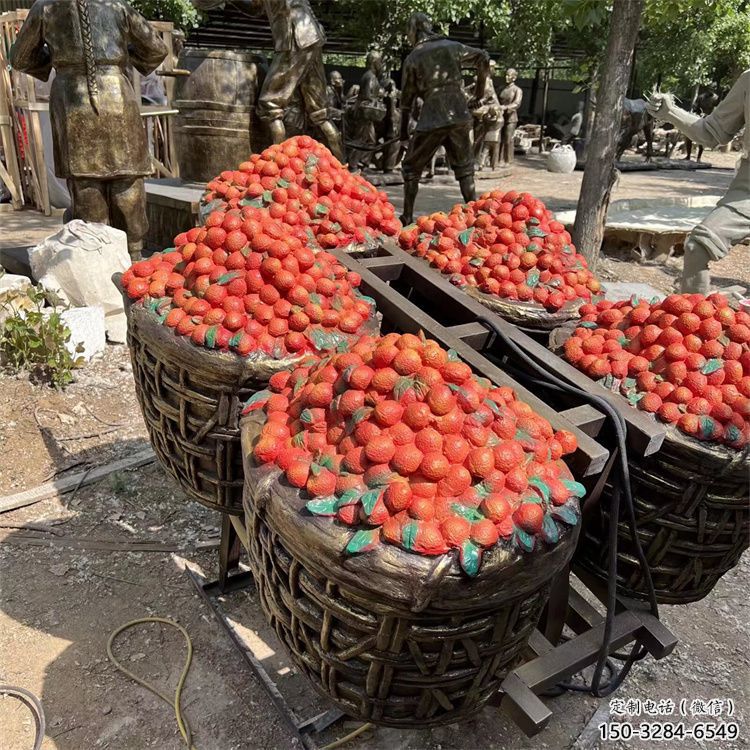 楊梅雕塑，水果仿真擺件，戶外景觀雕塑 (4)