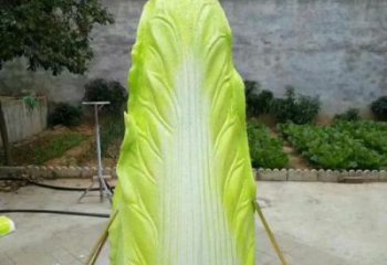 廣場白菜雕塑 抽象景觀果蔬雕塑 烤漆蔬菜雕塑