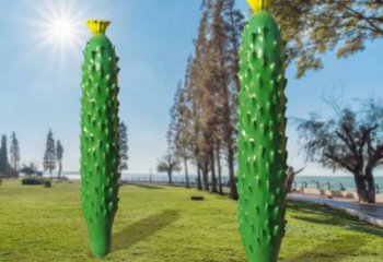 園林苦瓜雕塑 田間彩繪雕塑 仿真擺件