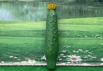 黃瓜雕塑 仿真果蔬雕塑 烤漆瓜果雕塑