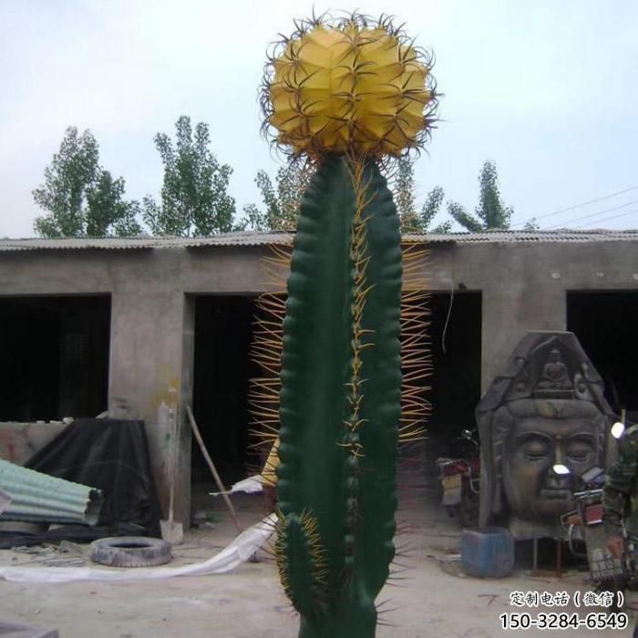 步行街仙人掌雕塑 游樂場花卉雕塑 鑄造植物雕塑