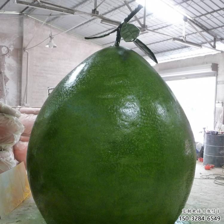 大型柚子雕塑 歐式步行街水果雕塑 彩繪果蔬雕塑