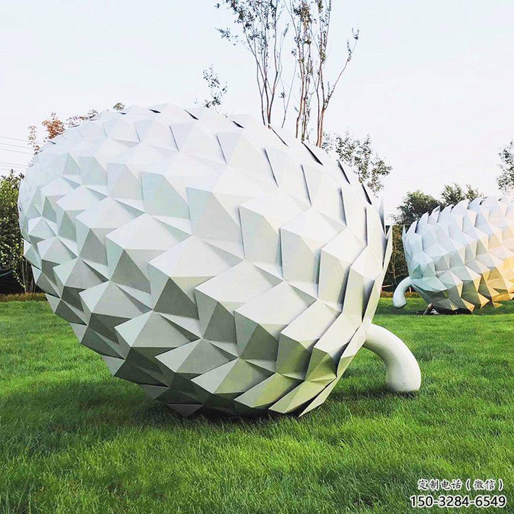 廣場菠蘿雕塑 抽象果蔬雕塑 烤漆水果雕塑