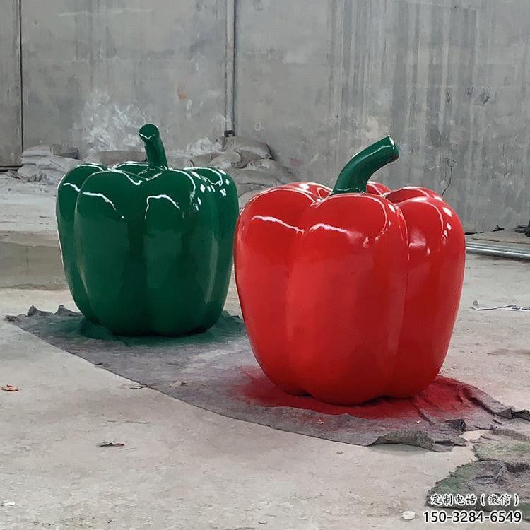 門口青椒雕塑 售樓處仿真雕塑 彩繪小品