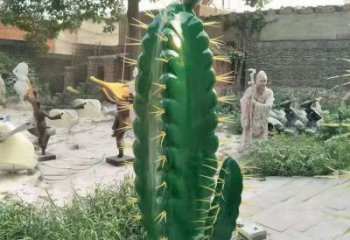 房地產仙人掌雕塑 現代花卉雕塑 幾何植物雕塑