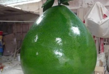 水景柚子雕塑 彩繪果蔬雕塑 現(xiàn)代水果雕塑