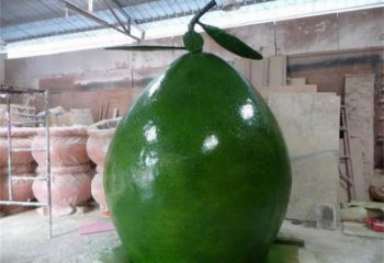 柚子雕塑 仿真景觀水果雕塑 烤漆果蔬雕塑