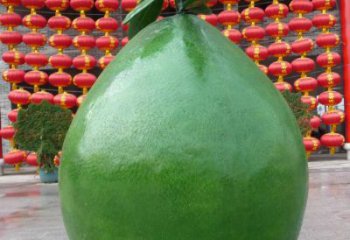柚子雕塑 鑄造公園果蔬雕塑 仿真水果雕塑