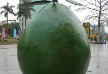住宅小區柚子雕塑 仿真果蔬雕塑 公園水果雕塑