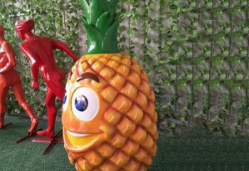 菠蘿雕塑 大型城市雕塑 商業(yè)街?jǐn)[件