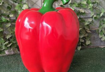 抽象青椒雕塑 店門口彩繪雕塑 步行街?jǐn)[件