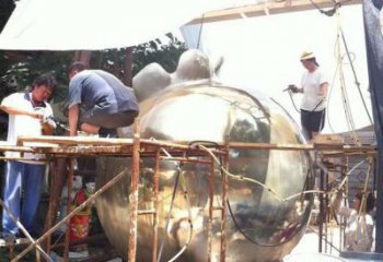 仿古藍莓雕塑 庭院彩繪雕塑 田間小品