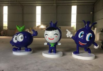 廣場藍莓雕塑 公園仿真雕塑 抽象擺件