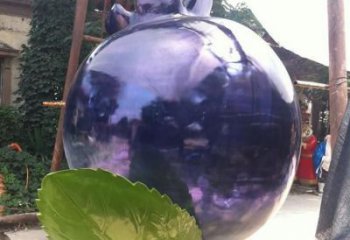 庭院藍莓雕塑 城市古銅色雕塑 水果小品