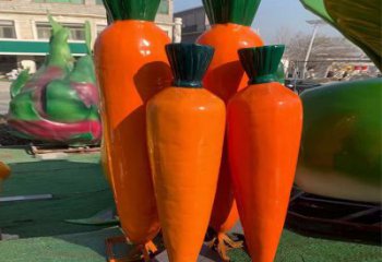 創(chuàng)意蘿卜雕塑 啞光景觀蔬菜雕塑 公園雕塑