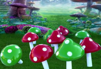 大門口香菇雕塑 發光公園果蔬雕塑 仿真蔬菜雕塑