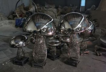 房地產香菇雕塑 現代景觀蔬菜雕塑 幾何果蔬雕塑