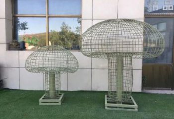 鏤空香菇雕塑廠(chǎng)家 景觀(guān)美陳果蔬雕塑 現(xiàn)代蔬菜雕塑