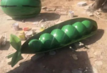 彩繪豆角雕塑 仿真雕塑 步行街?jǐn)[件