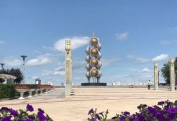 大型豆角雕塑 步行街果蔬雕塑 仿真擺件