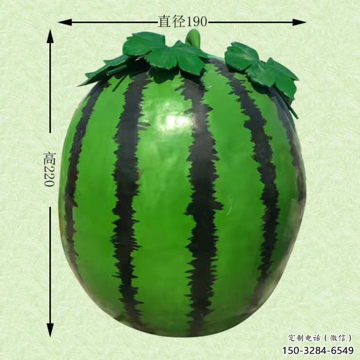 大型西瓜雕塑 歐式步行街水果雕塑 彩繪果蔬雕塑