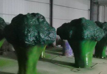 彩繪菜花雕塑 大型城市雕塑 商業街擺件