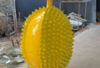 抽象榴蓮雕塑 啞光果蔬雕塑 室內水果雕塑