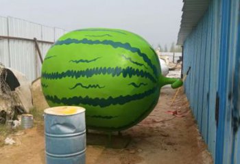 仿真西瓜雕塑 店門口園林雕塑 果蔬小品