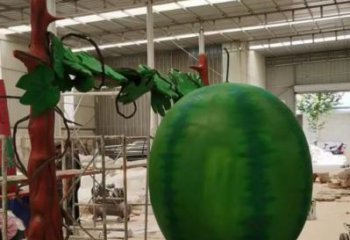 園林西瓜雕塑 城市廣場雕塑 步行街擺件
