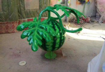 園林西瓜雕塑 大型果蔬雕塑 中式水果雕塑