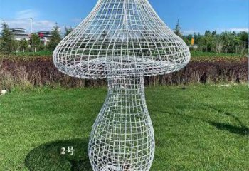 田間蘑菇雕塑 彩繪仿真雕塑 園林?jǐn)[件