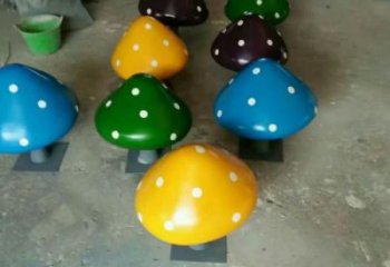 庭院蘑菇雕塑 城市古銅色雕塑 果蔬小品