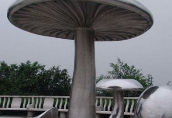 園林蘑菇雕塑 田間彩繪雕塑 仿真擺件