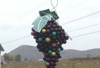 政府葡萄雕塑 仿真景觀水果雕塑 烤漆果蔬雕塑