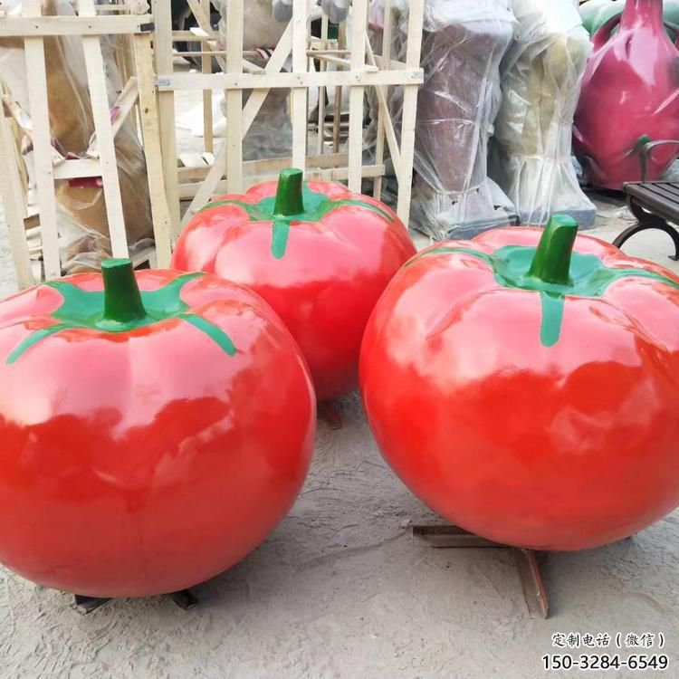 城市西紅柿雕塑 風景區彩繪雕塑 抽象擺件