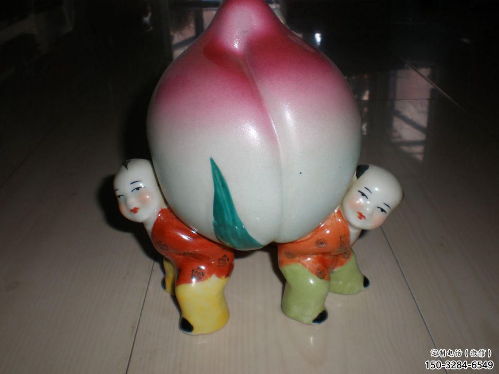 店門(mén)口桃子雕塑 創(chuàng)意景觀雕塑 仿真擺件