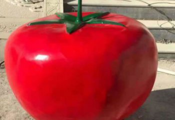 抽象番茄雕塑 店門口彩繪雕塑 步行街擺件