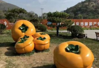 商業街柿子雕塑 售樓處雕塑 水果擺件