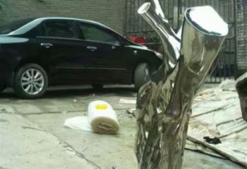 彩繪樹樁雕塑 懸空餐飲店大樹雕塑 街頭植物雕塑