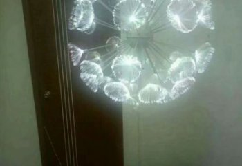 廣場蒲公英雕塑 抽象花卉雕塑 烤漆植物雕塑