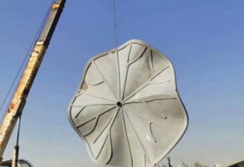 公園荷葉雕塑 創(chuàng)意企業(yè)植物雕塑 美陳花卉雕塑