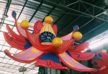 廣場向日葵雕塑 抽象花卉雕塑 烤漆植物雕塑