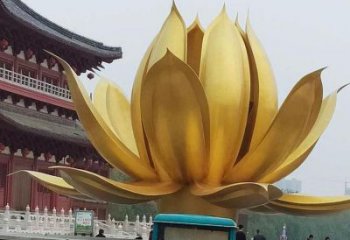 酒店紫荊花雕塑 景觀美陳花卉雕塑 現代花朵雕塑