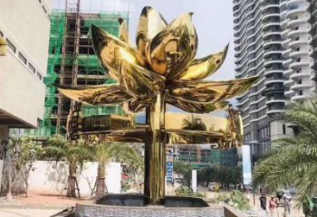 紫荊花雕塑 抽象藝術(shù)花朵雕塑 烤漆花卉雕塑