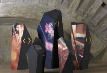 公園精神堡壘雕塑 戶外標識雕塑 抽象文化雕塑