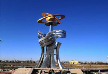 精神堡壘雕塑 仿真景觀標牌雕塑 烤漆標識雕塑