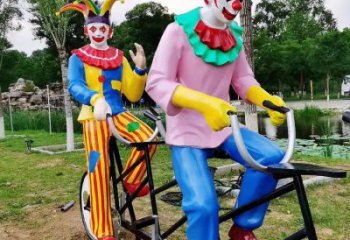 彩繪小丑雕塑廠家 大型城市雕塑 商業街擺件