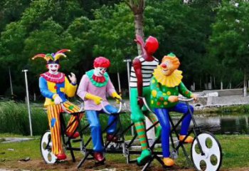 城市小丑雕塑廠 風景區(qū)彩繪雕塑 抽象擺件