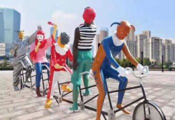 廣場小丑雕塑廠 公園民俗雕塑 抽象擺件